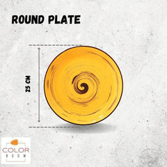 Wilmax SPIRAL Runder Teller 25 cm gelb kratzfest WL-669414/A