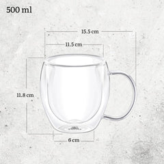 Wilmax Servierset Bambus-Teller & Teeglas (500 ml) WL-771119/A-WL-888749/A