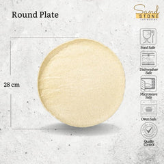 Wilmax Sandstone Teller, rund, 28 cm (2er Set) WL-661327/A2