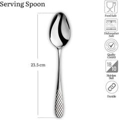 Wilmax Servierlöffel 23,5 cm aus Edelstahl, langlebig und elegant – WL-999212/1B