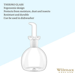 Wilmax Ölflasche 500 ml Glas WL-888952/A