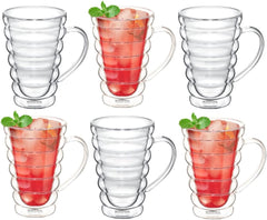 Wilmax Doppelwandiger Becher, 250 ml, 6er Set, WL-888423/A6