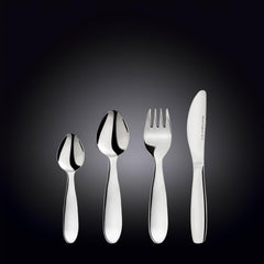Wilmax Kinderbesteck-Set 4-teilig aus Edelstahl WL-999901/4G