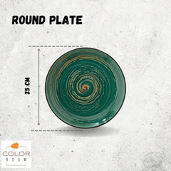 Wilmax Spiral Teller-Set 2-teilig 25 cm Porzellan WL-669514/A2