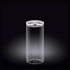 Wilmax Aufbewahrungsglas Borosilikatglas 1500 ml mit Edelstahldeckel WL-888517/A