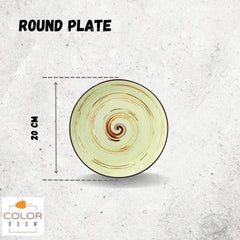 Wilmax runde Teller 20 cm, ColorBoom Kollektion, 6er Set – WL-669112/A6