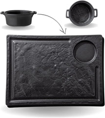 Wilmax Servierset Porzellanplatteset / SlateStone WL-661148/A-WL-661147/A2