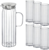 Wilmax Gläser- & Karaffen-Set, 6 Gläser & 1 Karaffe, WL-888220/A-888626/A6