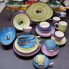 Wilmax Porzellan Untertasse, 15 cm, Spiral Blue Kollektion, WL-669636/B