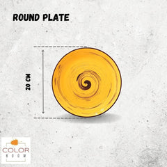 Wilmax Porzellanteller Rund Gelb 20,5 cm WL-669412/A6