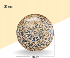 Wilmax Porzellan Coupe Teller 21 cm Mehrfarbig Art and Craft WL-671903/A