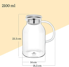 Wilmax Gläser- & Karaffen-Set, 6 Gläser & 1 Karaffe, WL-888214/A-888629/A6