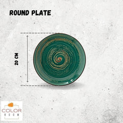 Wilmax Dessertteller COLORBOOM | 6er-Set | Ø 20 cm | Grün | WL-669512/A6