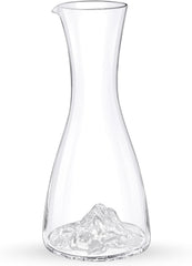 Wilmax Karaffe 1000 ml aus Kristallglas mit Berg-Design WL-888369/1C