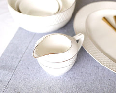 Wilmax Milchkännchen mit Goldrand 280 ml – Elegantes Design – WL-880102475/A