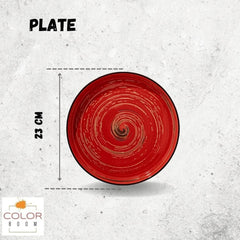 Wilmax ColorBoom Porzellan Teller-Set 2-teilig, rund, 23 cm WL-669219/A2