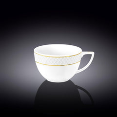 Wilmax Jumbo-Becher mit Goldlinien, 500 ml, 4er Set, WL-880102409/A4