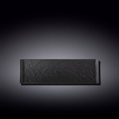 Wilmax Servierplatte Schwarz Kratzfest Spülmaschinenfest 30 x 9,5 cm WL-661102/A