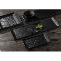 Rechteckige Schale Wilmax SlateStone Porzellan 46.5 x 9.5 cm WL-661103/A