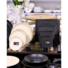 Wilmax Quadratische Platte SlateStone 27 cm Schwarz WL-661107/A