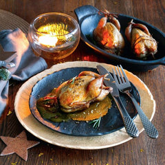 Wilmax Runde Platte SlateStone Porzellan Schwarz 20,5 cm WL-661124/A