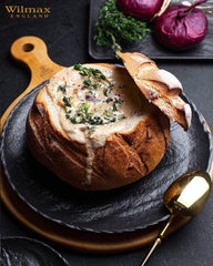 Wilmax SLEATSTONE Porzellanteller Schwarz Rund 23 cm WL-661125/A