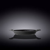 Wilmax Rundes Backgeschirr Porzellan 800 ml Schwarz WL-661143/A