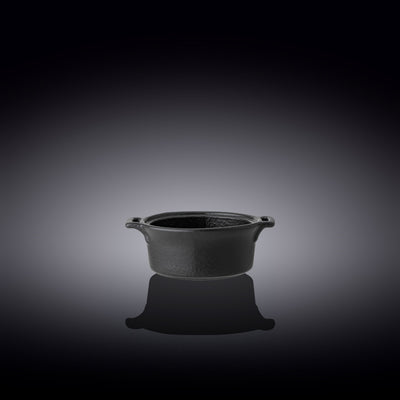 Wilmax Schale 10,5 × 3,7 cm Schwarz aus Porzellan