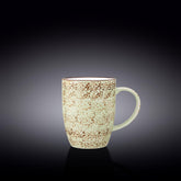 Wilmax Porzellanbecher, 460 ml, Splash Color Pistazie Design, WL-667137/A