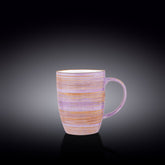 Wilmax Porzellanbecher 460 ml in Lavendel, Spiral Kollektion, WL-669737/A