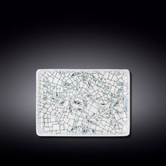 Wilmax Flache Rechteckige Servierplatte, 23,5 x 17 cm, Olive Green – WL-671551/A