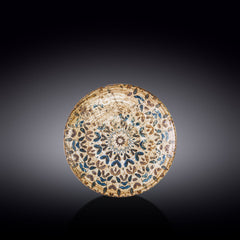 Wilmax Flacher Coupe Teller aus Porzellan, rund, 17 cm, Grafikdekor, WL-671901/A