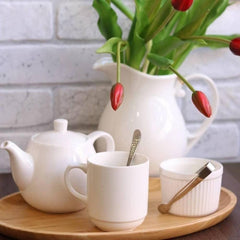 Wilmax Tasse 250 ml aus Porzellan, klassisches Design – WL-993017/A