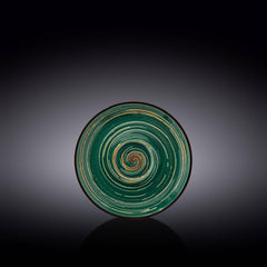 Wilmax Porzellan Untertasse, 15 cm, Spiral Green Kollektion, WL-669536/B