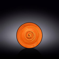 Wilmax Porzellan Untertasse, 15 cm, Spiral Orange Kollektion, WL-669336/B