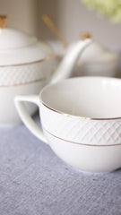 Wilmax Jumbo-Becher mit Goldlinien, 500 ml, WL-880102409/A