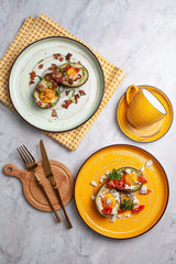 Wilmax Porzellanteller Rund Gelb 20,5 cm WL-669412/A