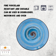 Wilmax Tiefe Porzellanplatte, 22,5 cm, 1100 ml, 2er Set, WL-669623/A2