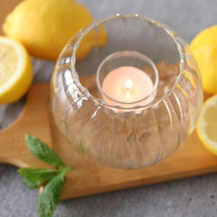 Wilmax Teelichthalter aus Thermoglas 12 x 10 cm WL-888976/A