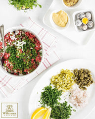 Wilmax Porzellanschale 23 cm mit Bambusständer 3630 ml WL-992749/A-WL-771107/A