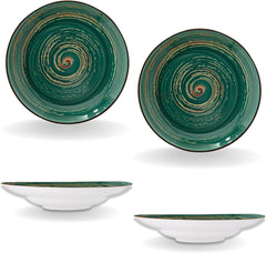 Wilmax Tiefer Teller, 25,5 cm, 350 ml, 2er Set, WL-669527/A2