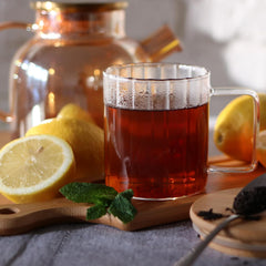 Wilmax Glas mit Henkel, 550 ml, 6er Set, WL-888618/A6