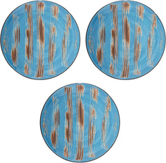 Wilmax Porzellan Dessertteller, rund, blau, 23 cm – WL-668613/A3