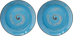 Wilmax Runder Teller Blau 25 cm – Elegantes Design für Speisen – WL-669614/A2