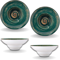 Wilmax Tiefe Porzellanplatte, 22,5 cm, 1100 ml, 2er Set, WL-669523/A2