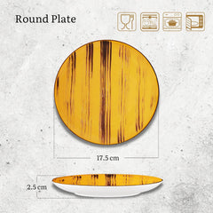 Wilmax runder Dessertteller 18 cm, ColorBoom Kollektion, 6er Set WL-668411/A6