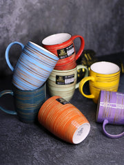 Wilmax Spiral Tassen Set 6-teilig 460 ml Lavendel WL-669737/A6