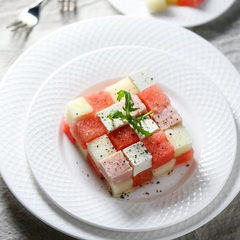 Wilmax Porzellan Dessertteller Weiß 20 cm Set 6-teilig WL-880100/6C