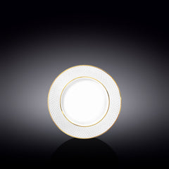 Wilmax Bread Plate mit Goldrand, flach, rund, 15 cm – WL-880102100/A