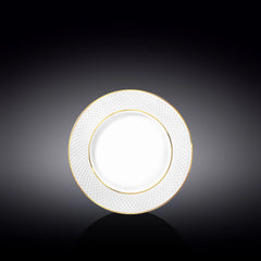 Wilmax Porzellanteller mit Goldrand, 6 Stück, 18 cm – WL-880102101/A6